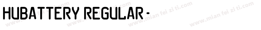 HUBattery Regular字体转换